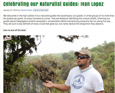 Ecoventura Blog Naturalist Guide