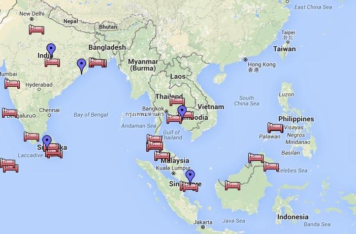 Wild Asia Responsible Tourism Awards Map of Hope